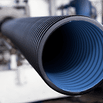 corrugated-pipe-blue